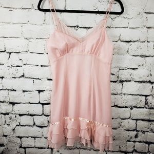 NWT Kenzie 100% Silk Lined Pink Slip Dress 8